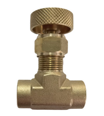 3/8" a fêmea de bronze da válvula de agulha do NPT conectam as tubulações de água