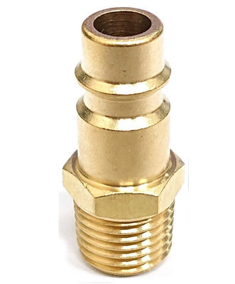 O estilo de V 1/4 de polegada NPT conecta rapidamente os encaixes do ar, tomada masculina de bronze contínua