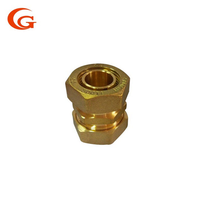 Encaixe dobro de bronze da compressão da virola, 3/8&quot; tipo conector da virola do OD